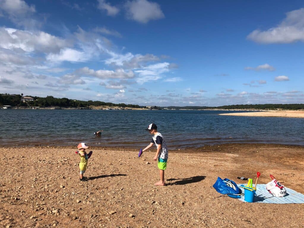 Mudd Cove Beach at Pace Bend Park